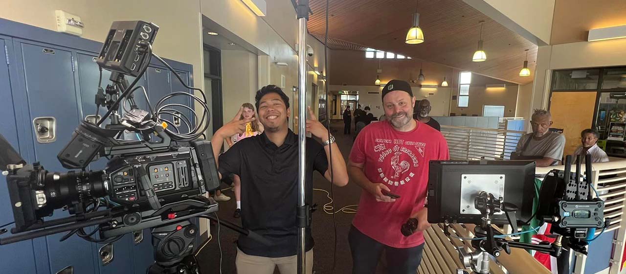 Behind the scenes on set placeholder